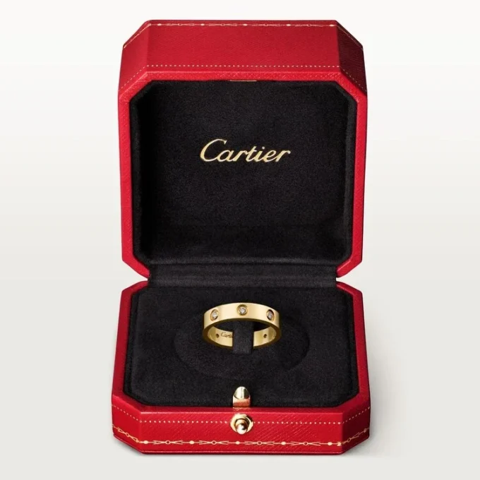 Fede nuziale Love, 8 diamanti – Oro giallo, Diamanti – Cartier