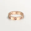 Fede nuziale Love, 8 diamanti – Oro rosa, Diamanti – Cartier
