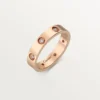Fede nuziale Love, 8 diamanti – Oro rosa, Diamanti – Cartier