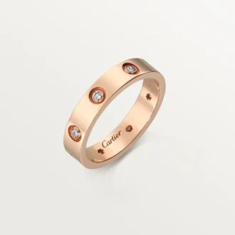 Fede nuziale Love, 8 diamanti – Oro rosa, Diamanti – Cartier