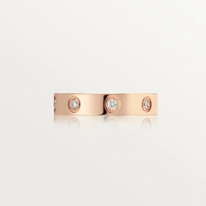 Fede nuziale Love, 8 diamanti – Oro rosa, Diamanti – Cartier
