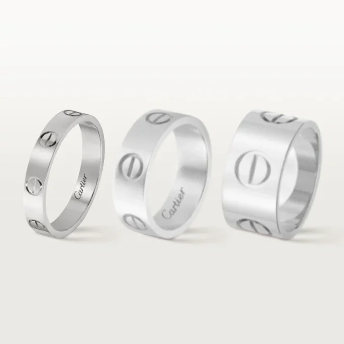 Fede nuziale Love – Oro bianco – Cartier