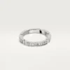 Fede nuziale Maillon Panthere – Oro bianco, diamanti – Cartier