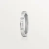Fede nuziale Maillon Panthere – Oro bianco, diamanti – Cartier