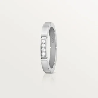 Fede nuziale Maillon Panthere – Oro bianco, diamanti – Cartier
