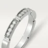Fede nuziale Maillon Panthere – Oro bianco, diamanti – Cartier
