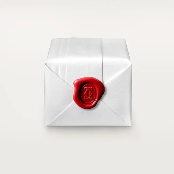 Fede nuziale Maillon Panthere – Oro bianco, diamanti – Cartier