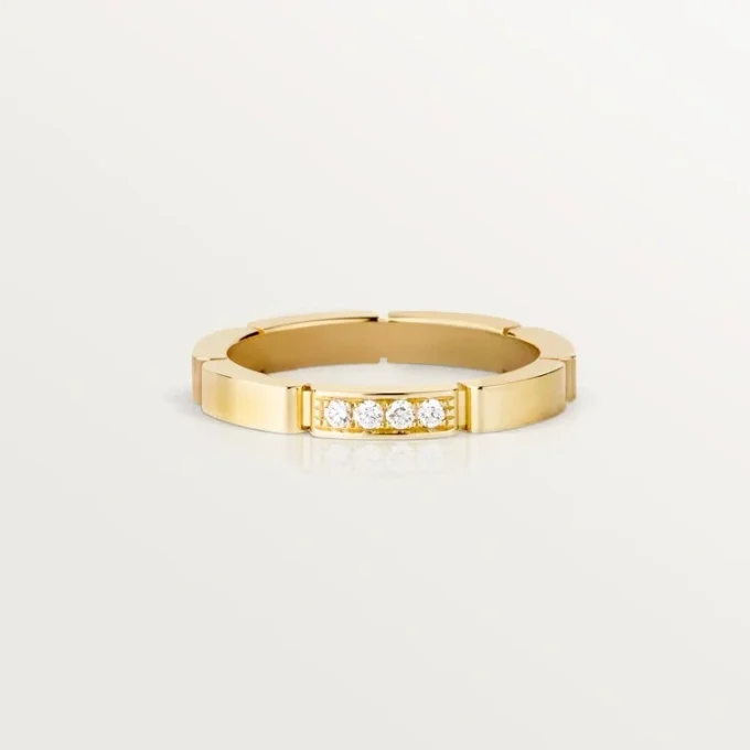 Fede nuziale Maillon Panthere – Oro giallo, diamanti – Cartier