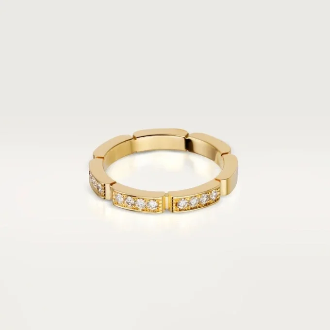 Fede nuziale Maillon Panthere – Oro giallo, diamanti – Cartier