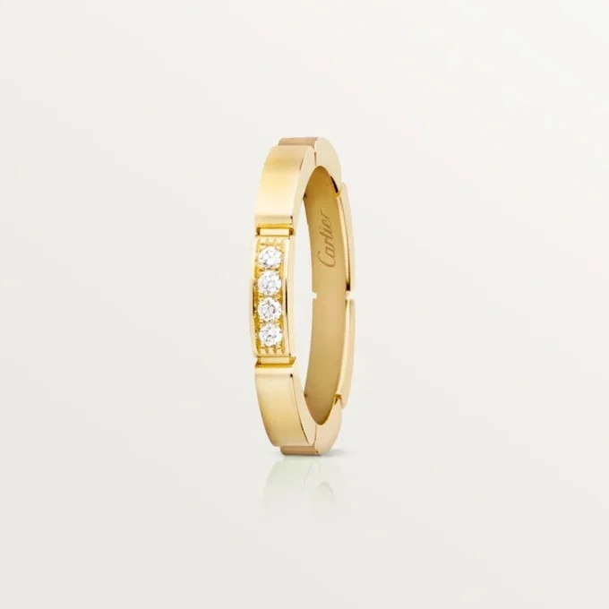 Fede nuziale Maillon Panthere – Oro giallo, diamanti – Cartier