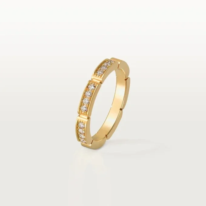 Fede nuziale Maillon Panthere – Oro giallo, diamanti – Cartier