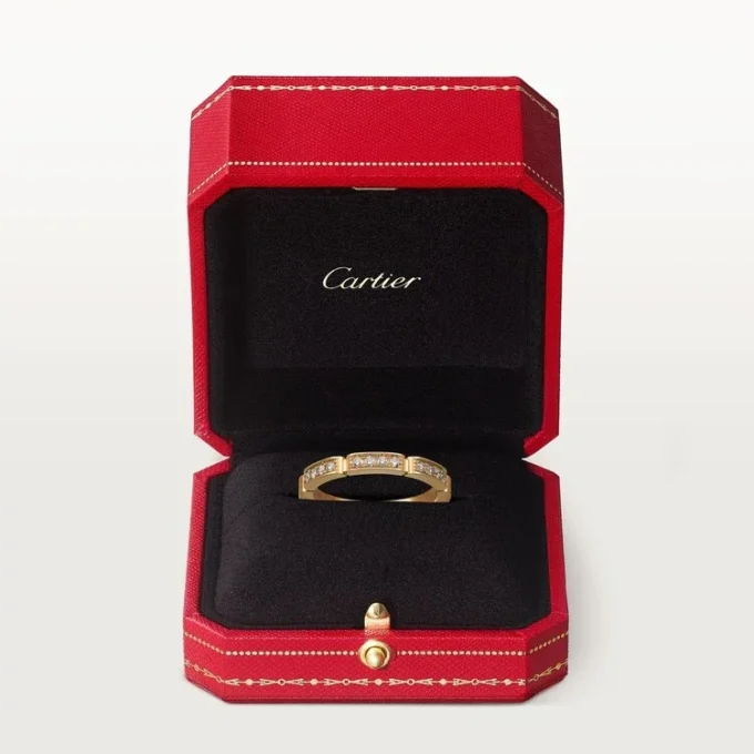 Fede nuziale Maillon Panthere – Oro giallo, diamanti – Cartier