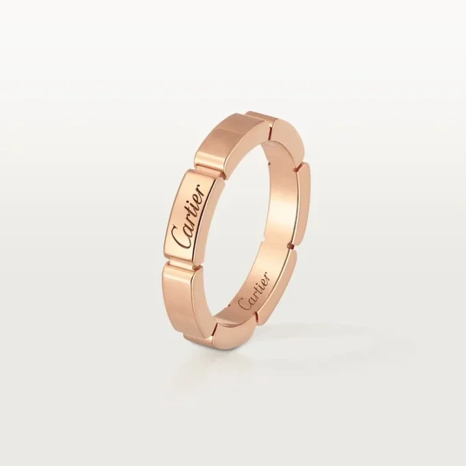 Fede nuziale Maillon Panthere – Oro rosa – Cartier