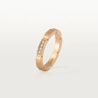 Fede nuziale Maillon Panthere – Oro rosa, diamanti – Cartier