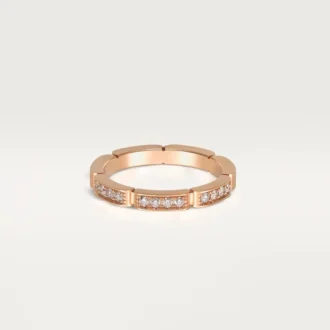 Fede nuziale Maillon Panthere – Oro rosa, diamanti – Cartier