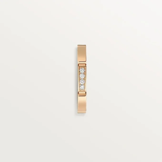 Fede nuziale Maillon Panthere – Oro rosa, diamanti – Cartier