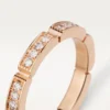 Fede nuziale Maillon Panthere – Oro rosa, diamanti – Cartier