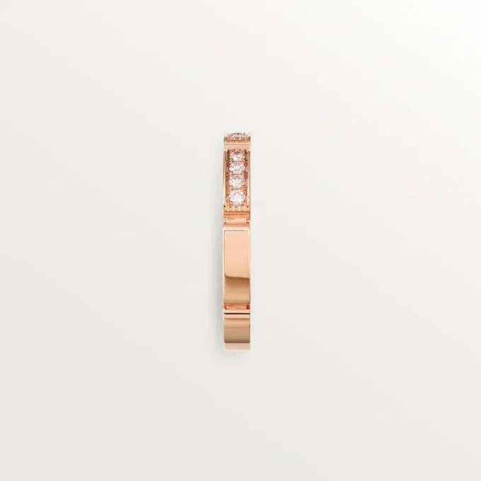 Fede nuziale Maillon Panthere – Oro rosa, diamanti – Cartier