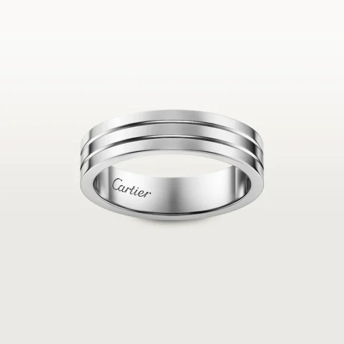 Fede nuziale Trinity – Oro bianco – Cartier