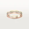 Fede nuziale Trinity – Oro bianco, oro giallo, oro rosa, diamanti – Cartier