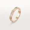 Fede nuziale Trinity – Oro bianco, oro giallo, oro rosa, diamanti – Cartier