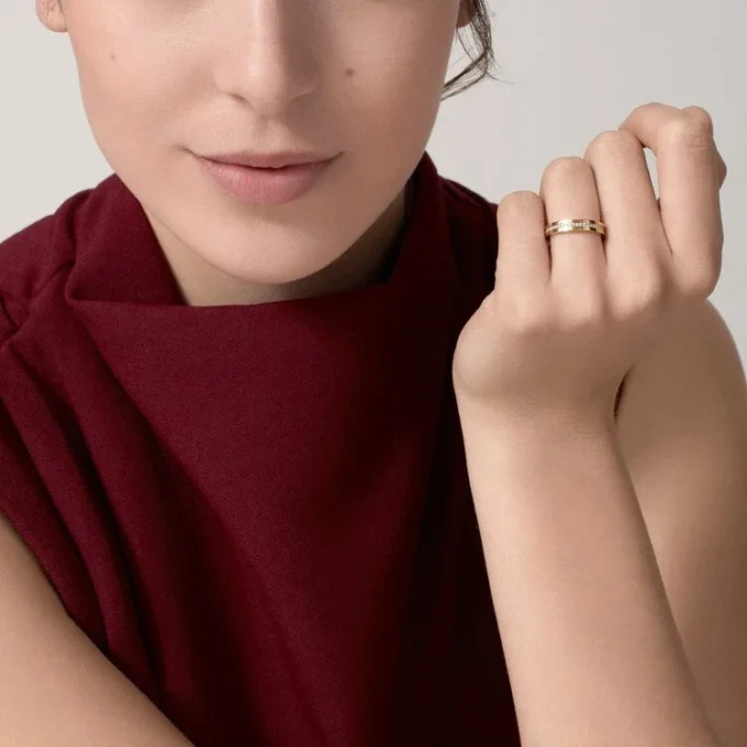 Fede nuziale Trinity – Oro bianco, oro giallo, oro rosa, diamanti – Cartier