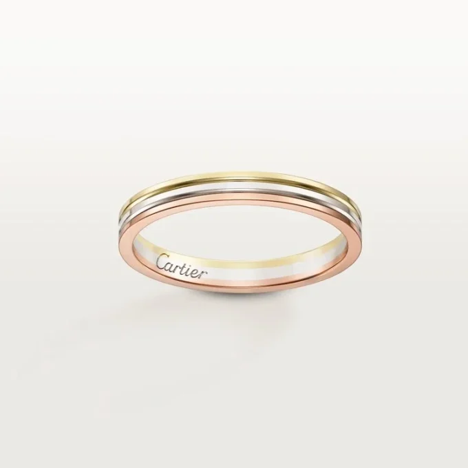 Fede nuziale Trinity – Oro bianco, oro rosa, oro giallo – Cartier