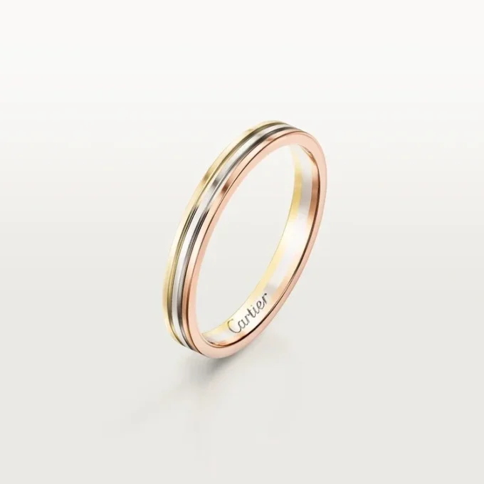 Fede nuziale Trinity – Oro bianco, oro rosa, oro giallo – Cartier