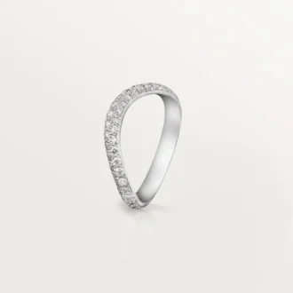 Fede nuziale Trinity Ruban – Platino, diamanti – Cartier