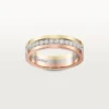 Fede nuziale Vendome Louis Cartier, larghezza 4,8 mm, pavé