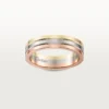 Fede nuziale Vendome Louis Cartier – Oro bianco, oro giallo, oro rosa – Cartier