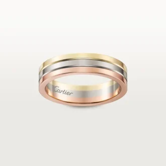 Fede nuziale Vendome Louis Cartier – Oro bianco, oro giallo, oro rosa – Cartier