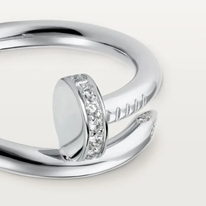 Juste Un Clou – Anello con diamanti in oro bianco | Cartier Us
