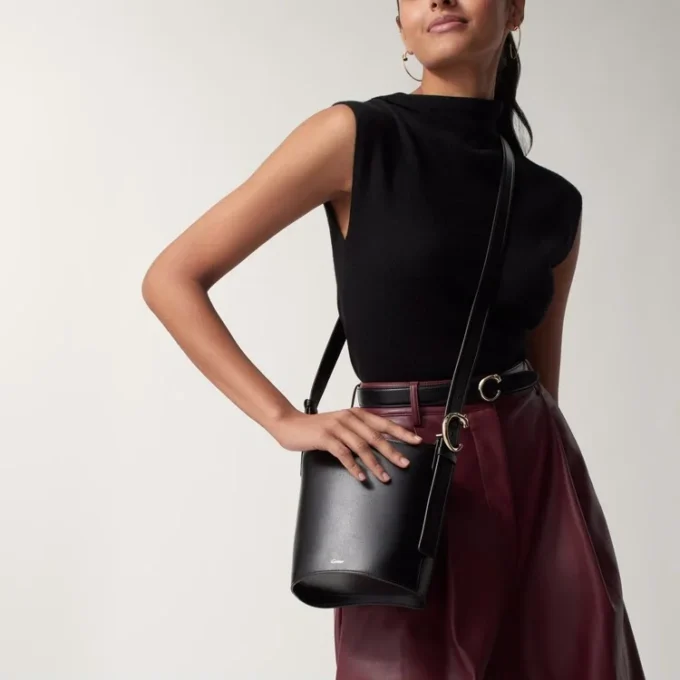 Mini borsa a secchiello, Panthere C