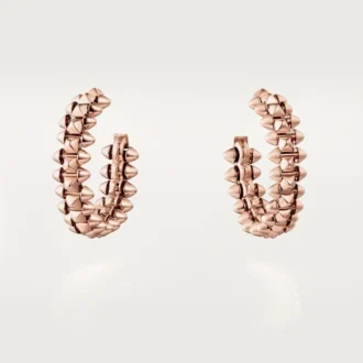 Orecchini a cerchio Clash De Cartier – Oro rosa, piccoli | Cartier Us