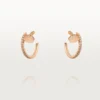 Orecchini a cerchio con diamanti Juste Un Clou, oro rosa | Cartier Us