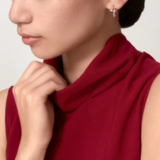 Orecchini a cerchio con diamanti Juste Un Clou, oro rosa | Cartier Us