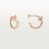 Orecchini a cerchio con diamanti Juste Un Clou, oro rosa | Cartier Us