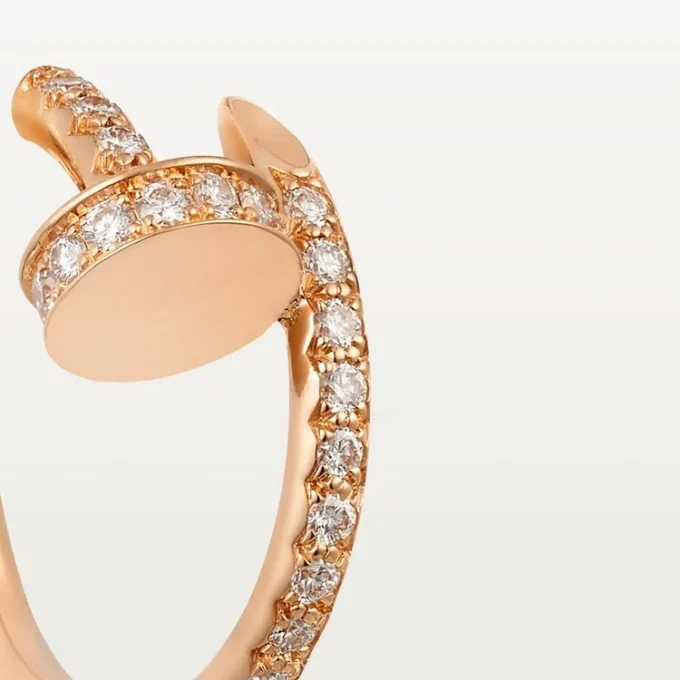 Orecchini a cerchio con diamanti Juste Un Clou, oro rosa | Cartier Us