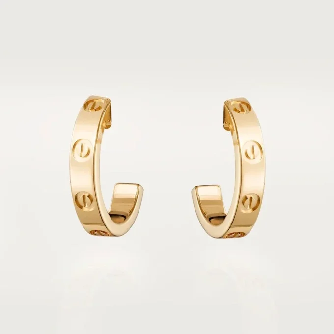 Orecchini a cerchio Love – Oro giallo, modello piccolo | Cartier Us