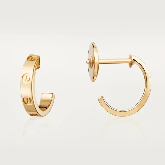 Orecchini a cerchio Love – Oro giallo, modello piccolo | Cartier Us