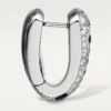 Orecchini a cerchio piccoli Panthere Diamond, oro bianco | Cartier Us