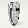 Orecchini a cerchio piccoli Panthere Diamond, oro bianco | Cartier Us