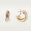 Orecchini a cerchio Trinity in oro tricolore | Cartier Us