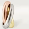 Orecchini a cerchio Trinity in oro tricolore | Cartier Us