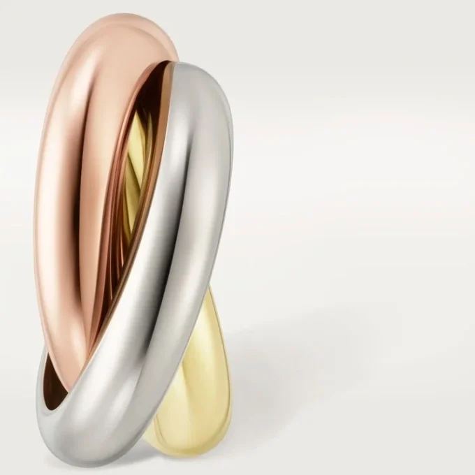 Orecchini a cerchio Trinity in oro tricolore | Cartier Us