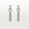 Orecchini Agrafe – Oro bianco, diamanti – Cartier