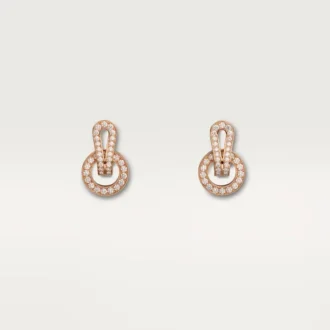 Orecchini Agrafe – Oro rosa, diamanti – Cartier