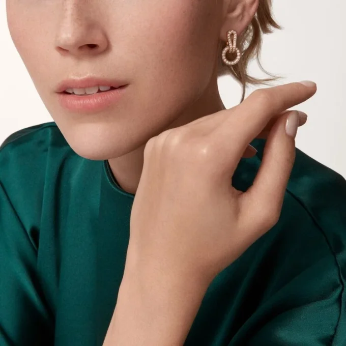 Orecchini Agrafe – Oro rosa, diamanti – Cartier