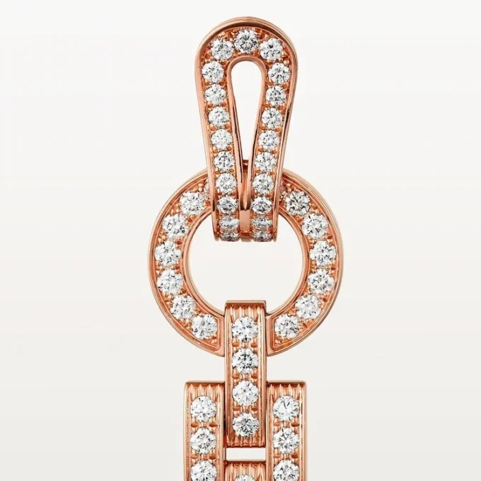 Orecchini Agrafe – Oro rosa, diamanti – Cartier